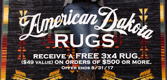 Free 3x4 Rug on Orders Over $500